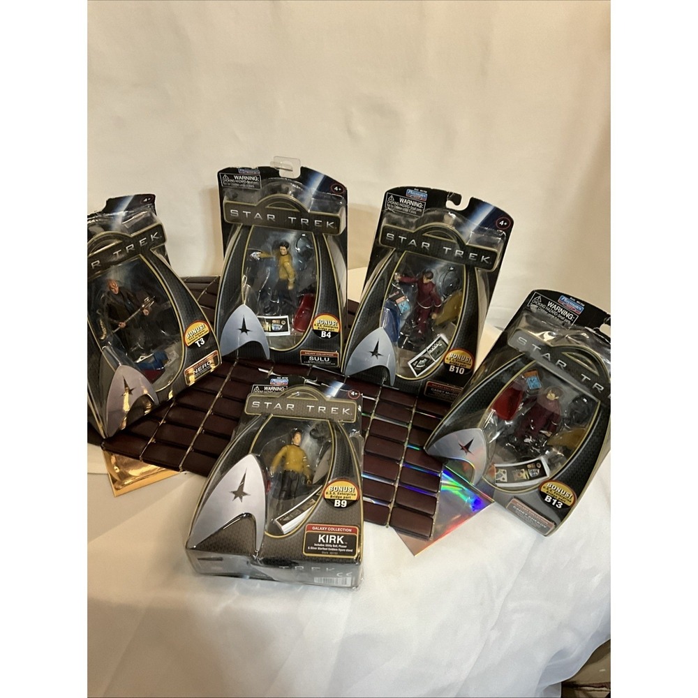 Star Trek Playmates 2009 Bundle 5x Figures Nero Cadet‎ Chekov McCoy Sulu Kirk
